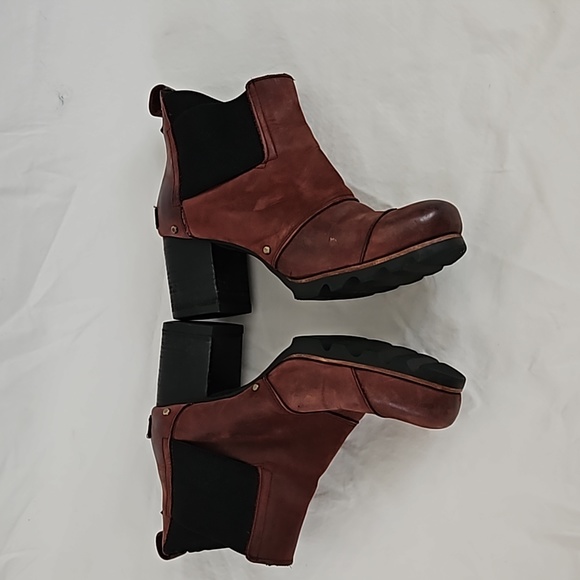 SOREL Addington Slip-on Waterproof Leather Elastic Gores Chelsea Boot Size 7 - Picture 12 of 16